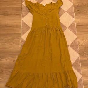 Elegant Mustard Dress